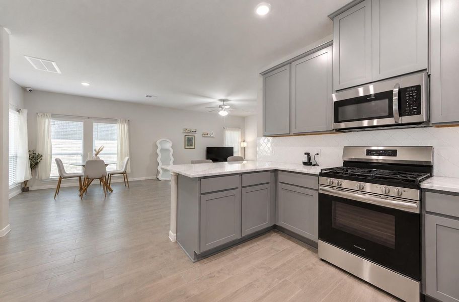Furnished interior view inside a new home in Rosehill Meadow, Tomball (Image 14).