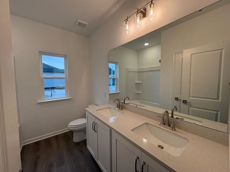 Bath 2 featuring the AW Collection® Timeless - Smooth surfaces and soft tones feel right at home.