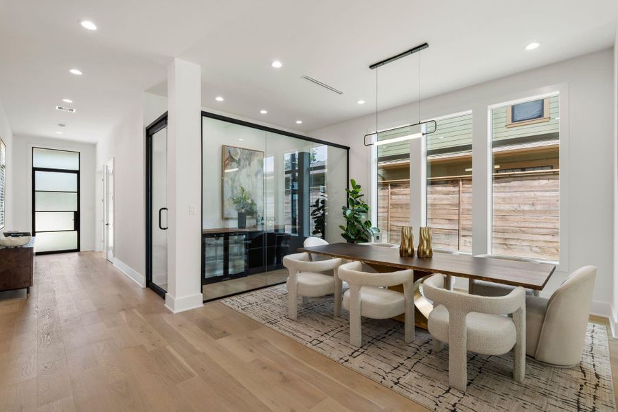 Furnished interior view inside a new home in , Houston (Image 30).