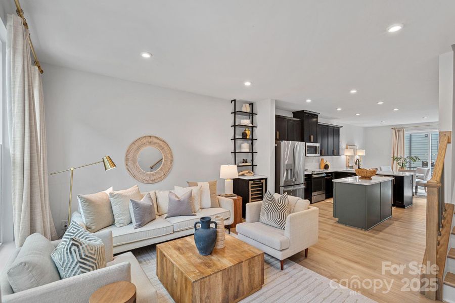 Furnished interior view inside a new home in , Charlotte (Image 6).