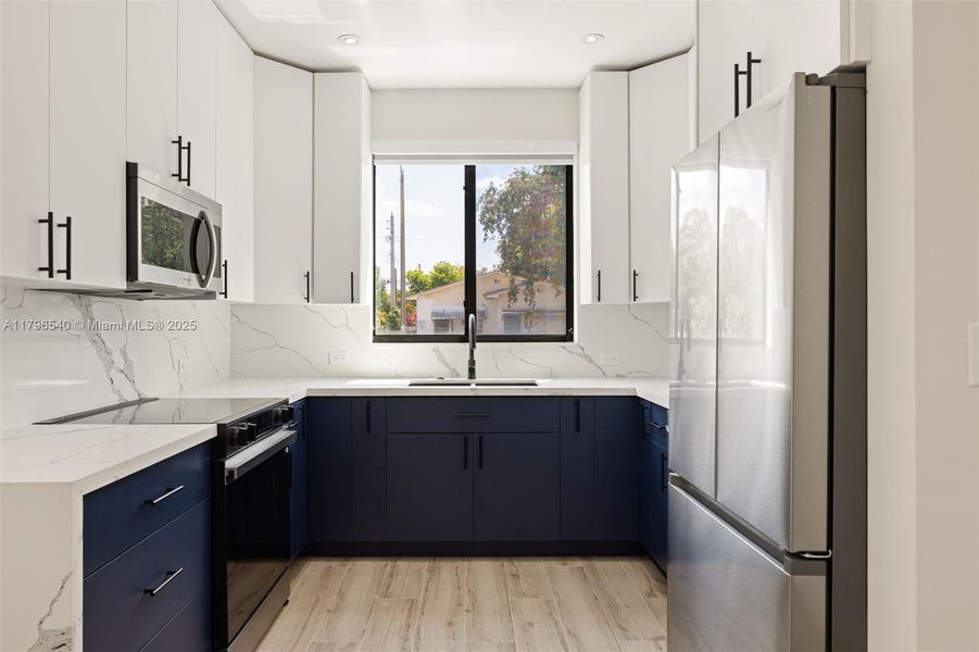 Furnished interior view inside a new home in , Miami (Image 18).