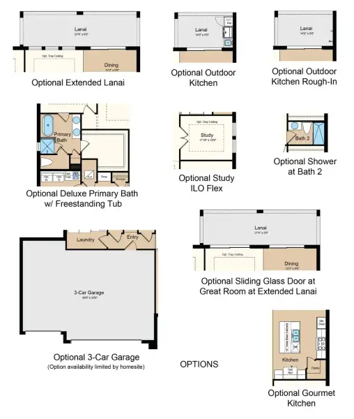 2D floor plan layout of this home in Indigo Creek, Apollo Beach, FL (Image 3).