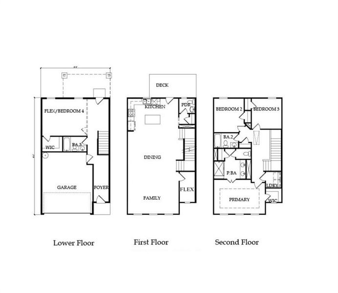 2D floor plan layout of this home in , Cumming, GA (Image 4).