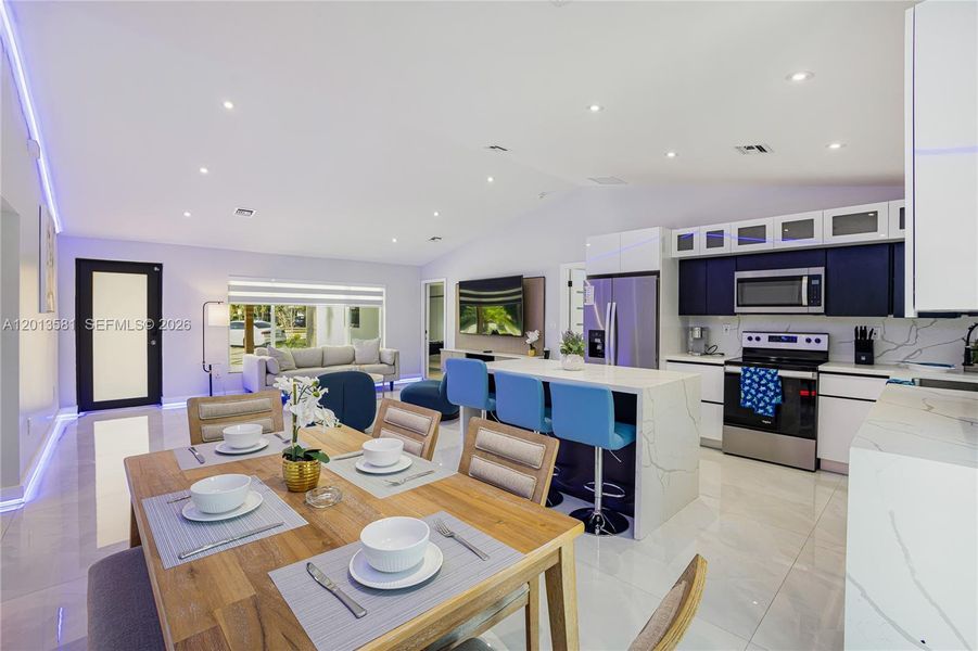 Furnished interior view inside a new home in , Fort Lauderdale (Image 37).