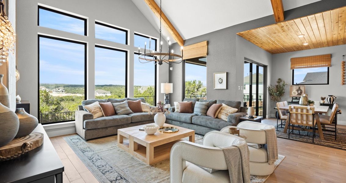 Furnished interior view inside a new home in Sweetwater, Austin (Image 8).