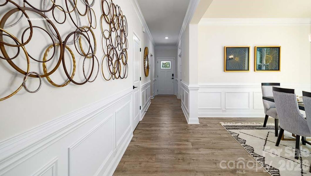 Furnished interior view inside a new home in Falls Cove, Troutman (Image 36).