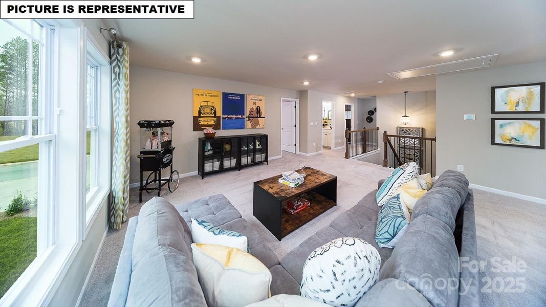 Furnished interior view inside a new home in Falls Cove, Troutman (Image 12).