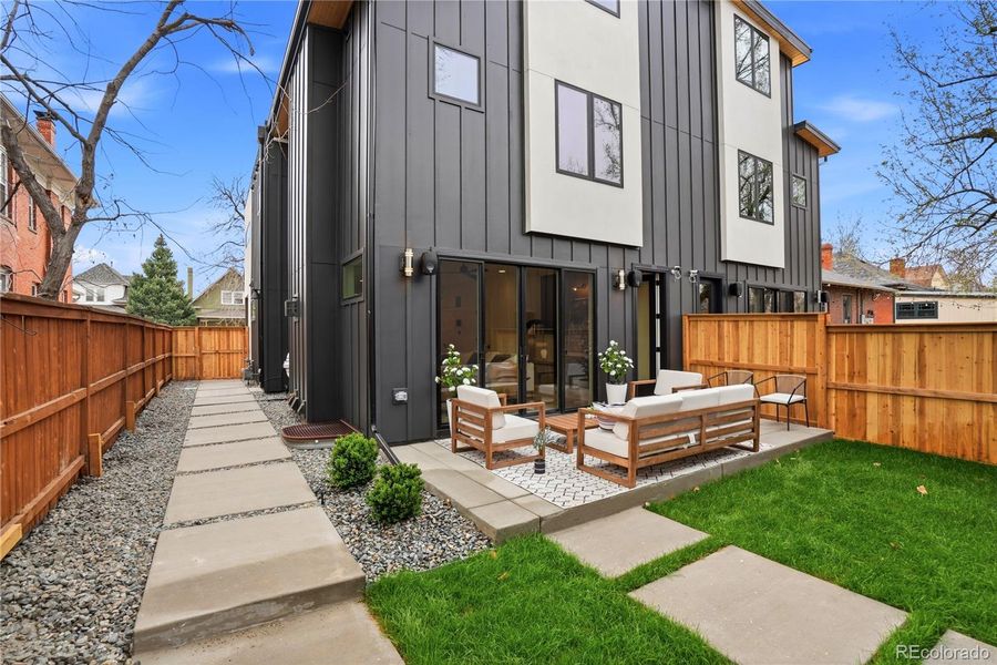 Exterior details and patio area of a home in , Denver (Image 32).