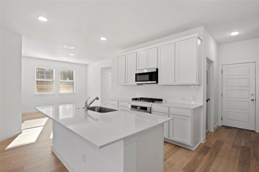 Furnished interior view inside a new home in Lakeside at Tessera, Lago Vista (Image 9).