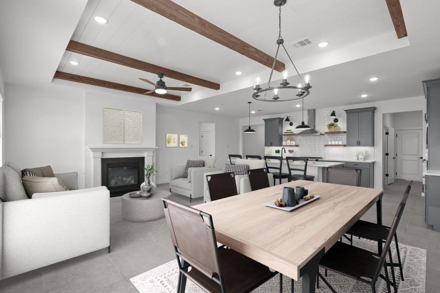 Bright open floor plan