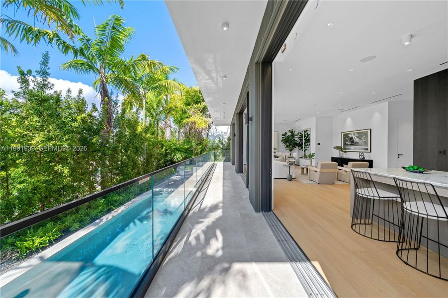 Exterior details and patio area of a home in , Miami Beach (Image 28).