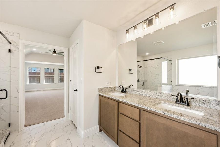 Furnished interior view inside a new home in Sunset Ridge, Alvarado (Image 10). Furnished interior view inside a new home in Sunset Ridge, Alvarado (Image 10).