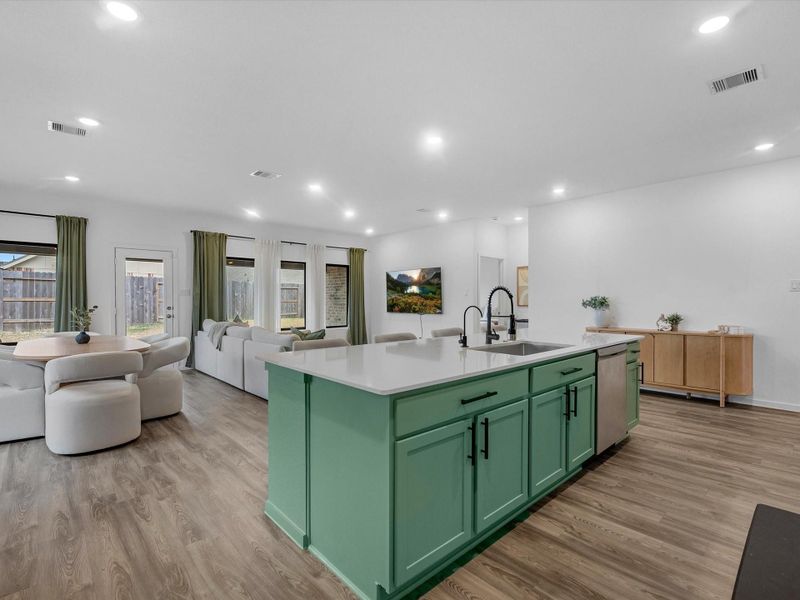 Furnished interior view inside a new home in Samara, League City (Image 6).