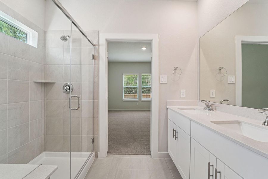 Furnished interior view inside a new home in Landing Meadows - Traditional Series, New Caney (Image 15). Furnished interior view inside a new home in Landing Meadows - Traditional Series, New Caney (Image 15).