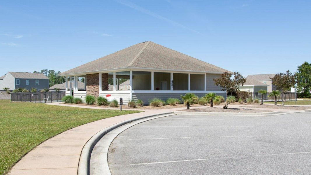 Front exterior of a new home in Townes at Seabrooke, Leland, NC, highlighting curb appeal (Image 19).