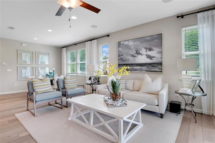 Furnished interior view inside a new home in Seminole Palms, Palm Coast (Image 12).