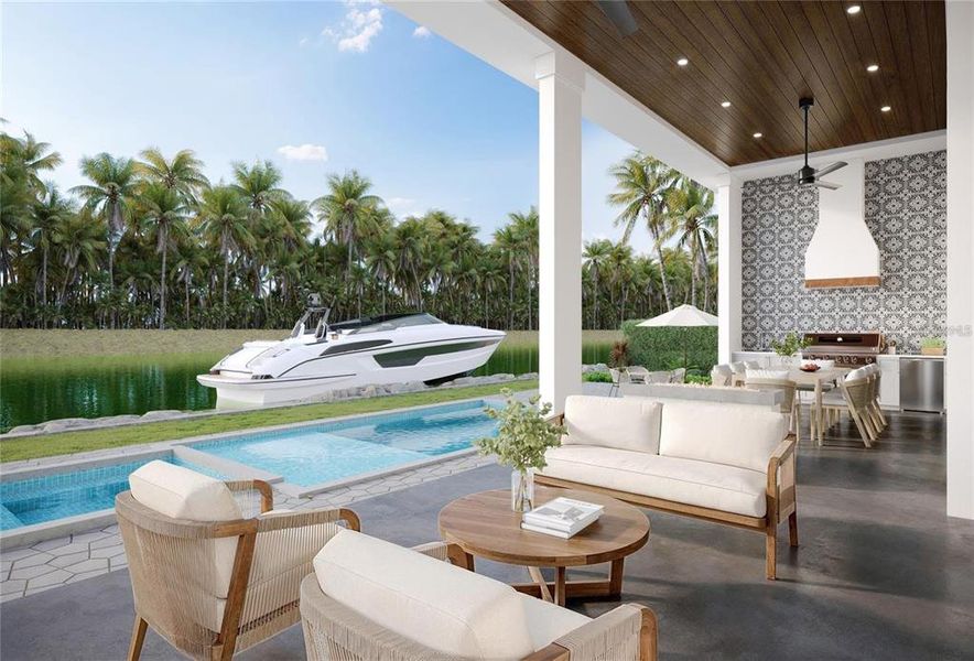 Exterior details and patio area of a home in , Sarasota (Image 3).