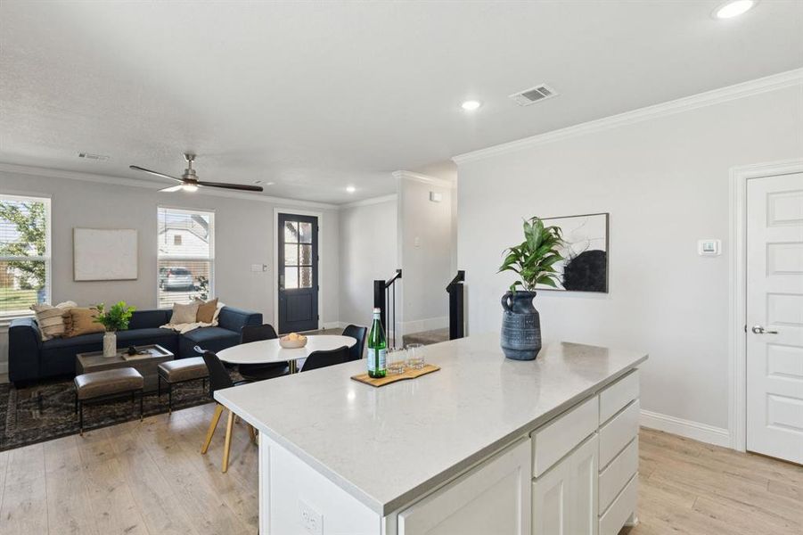 Furnished interior view inside a new home in Lakes of River Trails, Fort Worth (Image 14).