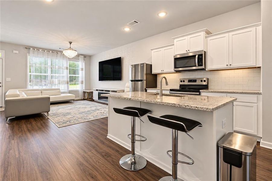 Furnished interior view inside a new home in , Lawrenceville (Image 7).