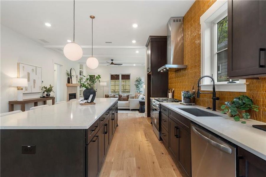 Furnished interior view inside a new home in , Atlanta (Image 38).