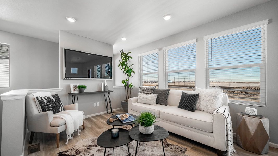 Furnished interior view inside a new home in Muegge Farms, Bennett (Image 9). Furnished interior view inside a new home in Muegge Farms, Bennett (Image 9).