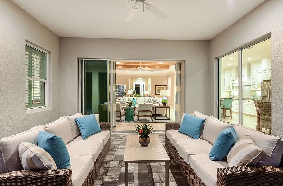 Representative furnished interior of a home built from the Kiawah 2 by Neal Communities in Grand Palm, Venice (Image 16).
