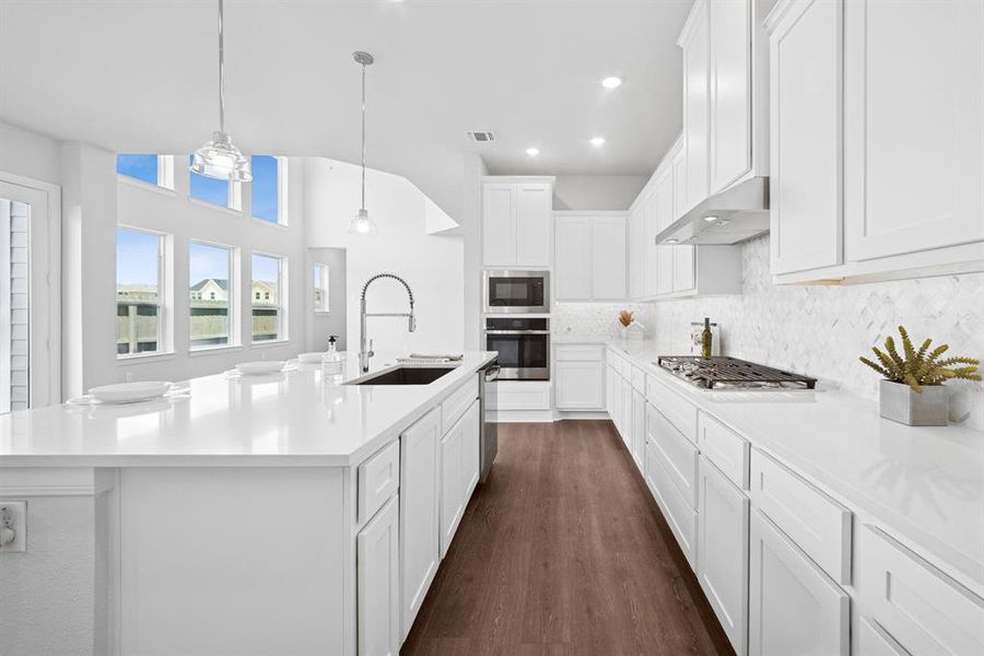 Furnished interior view inside a new home in The Retreat at Harvest, Argyle (Image 6). Furnished interior view inside a new home in The Retreat at Harvest, Argyle (Image 6).