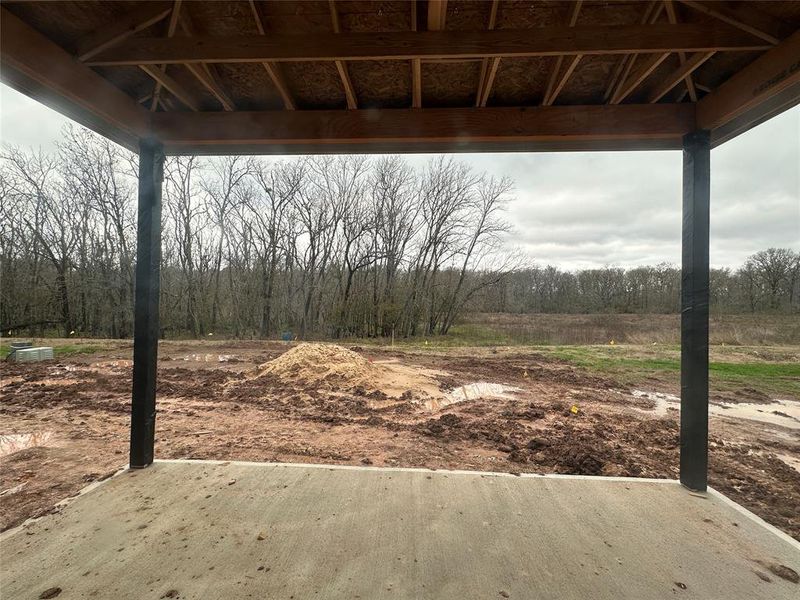 Amazing view from the covered patio.