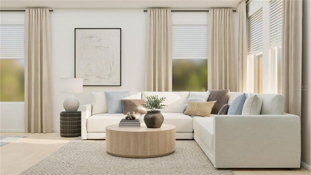 Furnished interior view inside a new home in Wellness Ridge, Clermont (Image 6).
