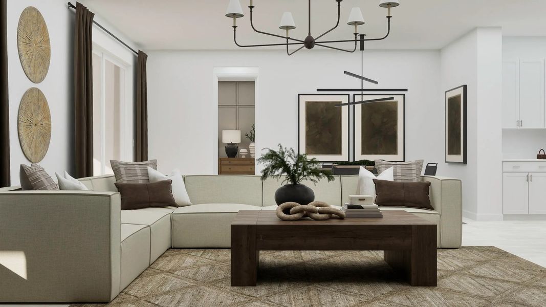 Open-concept family room