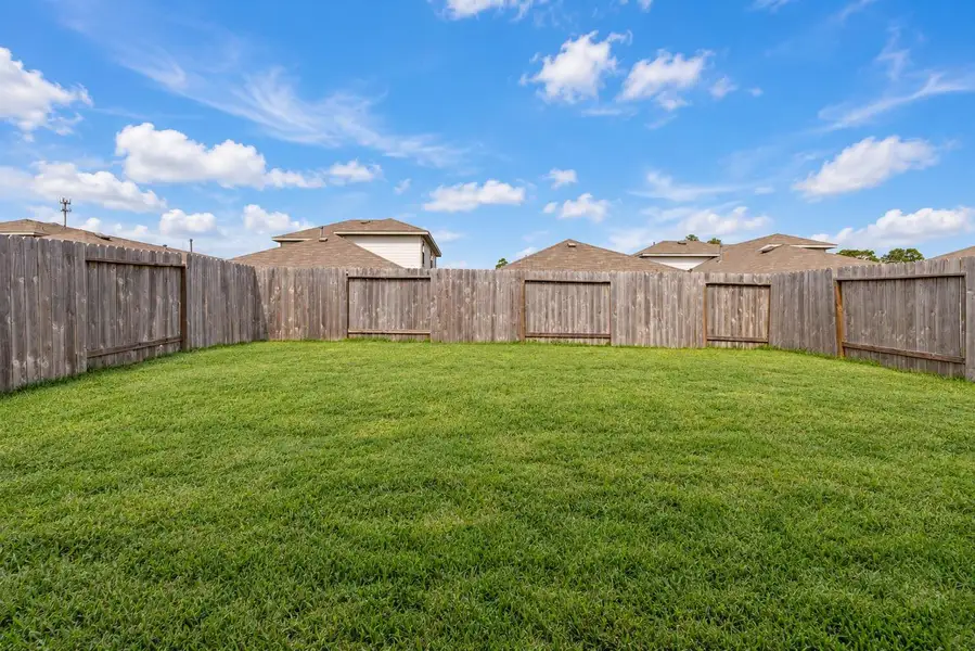 Fully fenced Backyard