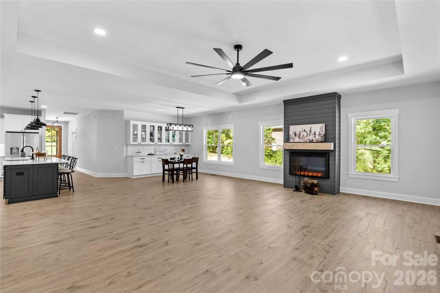 Another view of open plan.