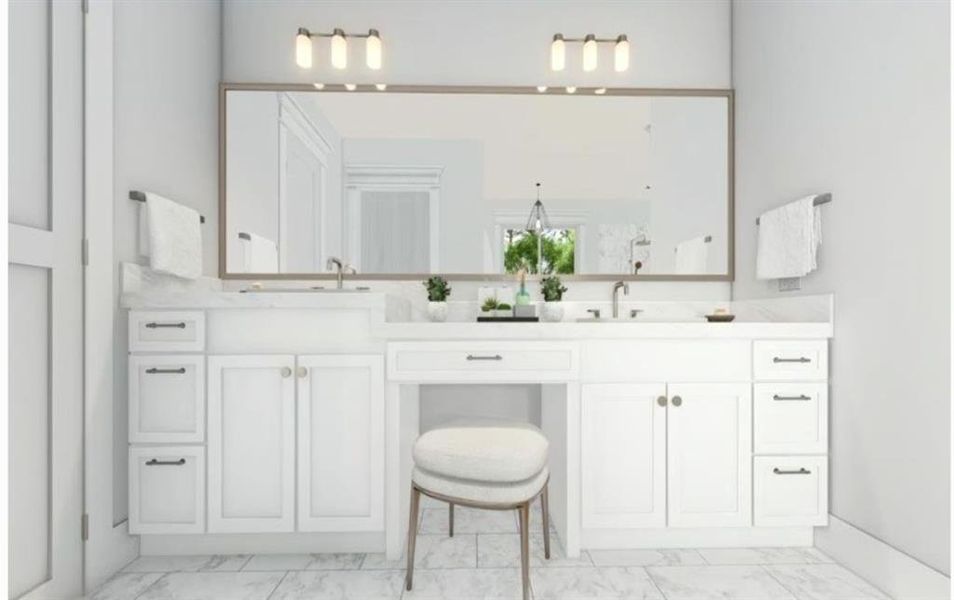 Furnished interior view inside a new home in , Atlanta (Image 11).