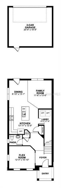 2D floor plan layout of this home in Center Lake on the Park, St. Cloud, FL (Image 3). 2D floor plan layout of this home in Center Lake on the Park, St. Cloud, FL (Image 3).
