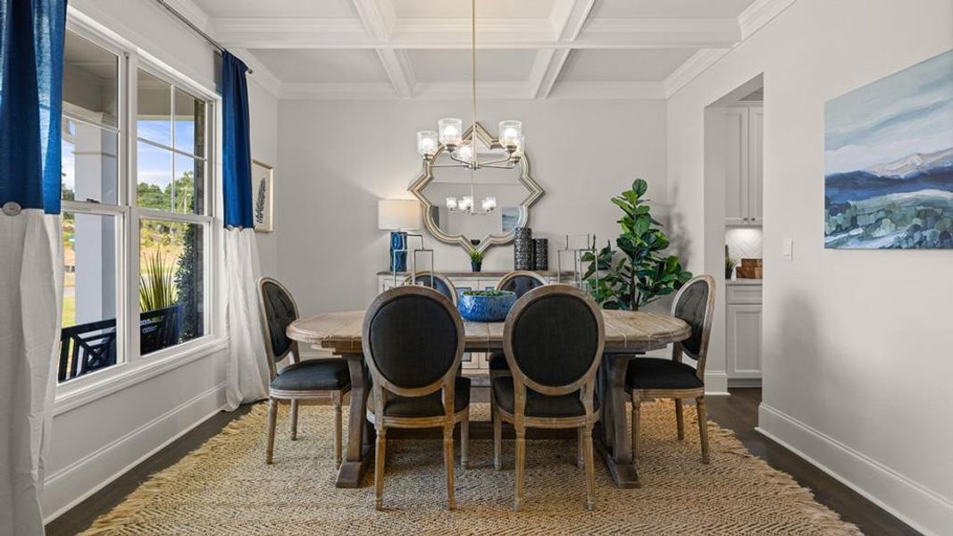 Furnished interior view inside a new home in Thalley Creek Estates, Cumming (Image 36).