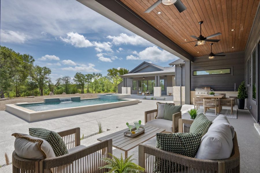 Exterior details and patio area of a home in , Liberty Hill (Image 4).
