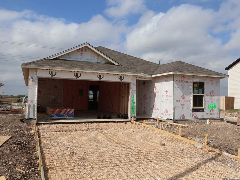 In-progress construction of a new home in Meadows at Clear Springs, New Braunfels, TX (Image 31).