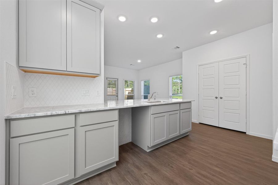 Furnished interior view inside a new home in Enclave at Willis, Willis (Image 14).