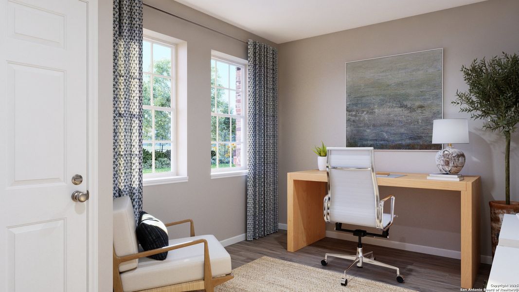 Furnished interior view inside a new home in Cinco Lakes, San Antonio (Image 13). Furnished interior view inside a new home in Cinco Lakes, San Antonio (Image 13).