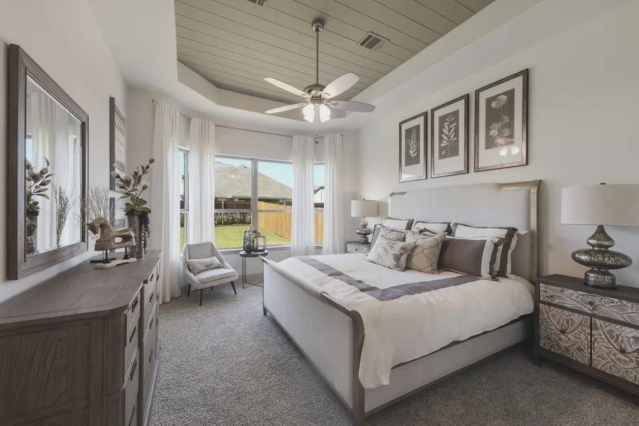 Representative furnished interior of a home built from the Wimberly by Chesmar Homes in Heartland 50's and 60's, Heartland (Image 11).