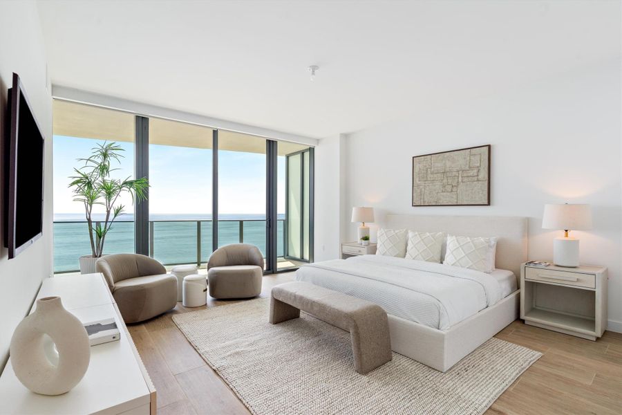 Furnished interior view inside a new home in , Pompano Beach (Image 39).