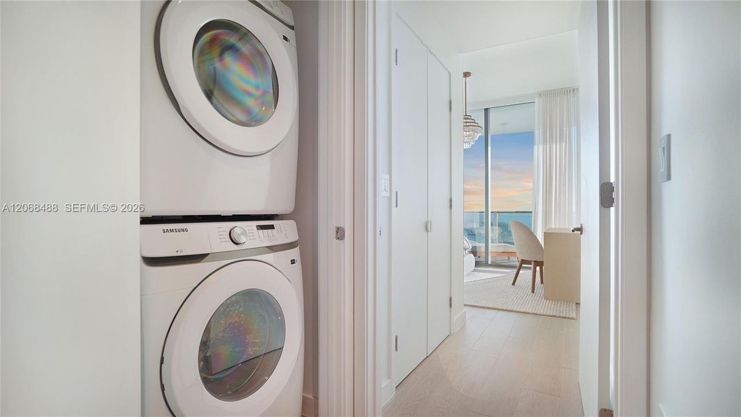 Furnished interior view inside a new home in , Miami Beach (Image 6). Furnished interior view inside a new home in , Miami Beach (Image 6).