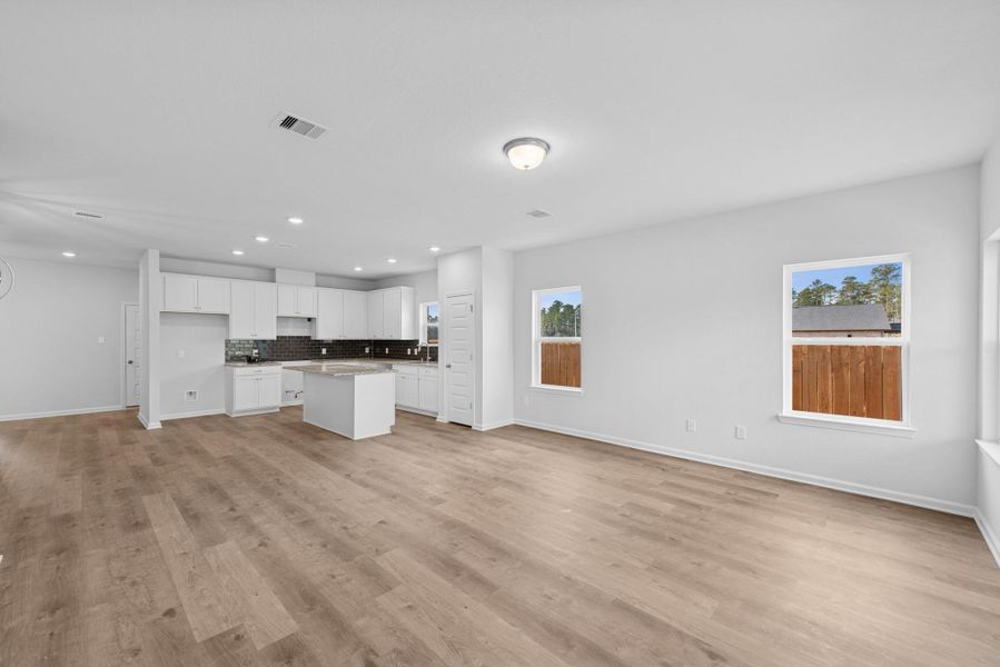 The Pearson- Family Room into Kitchen The Pearson- Family Room into Kitchen