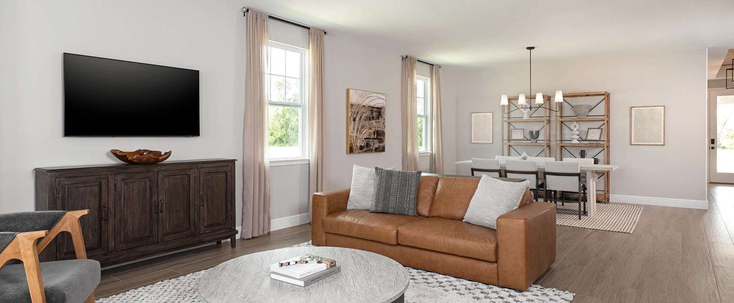 Representative furnished interior of a home built from the Plant II by Ashton Woods in Ellington Traditional, St. Cloud (Image 10).
