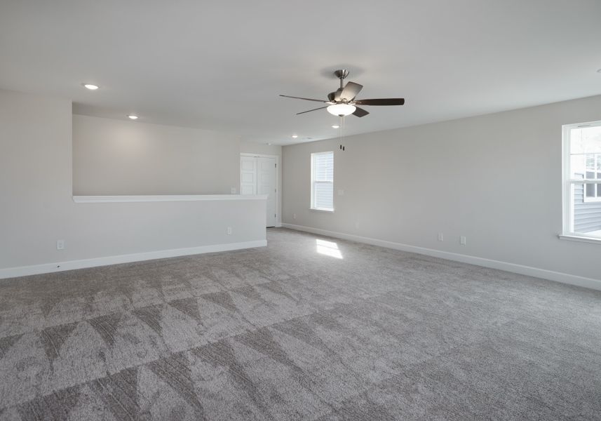 Representative unfurnished interior of a home built from the The Ivory by Cothran Homes in Holly Ridge, Greenville (Image 23).