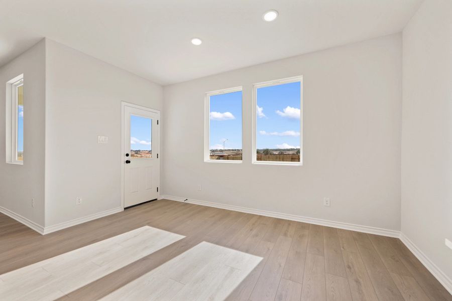 Spacious, unfurnished interior of a new home in The Homestead at Lariat, Liberty Hill (Image 42).