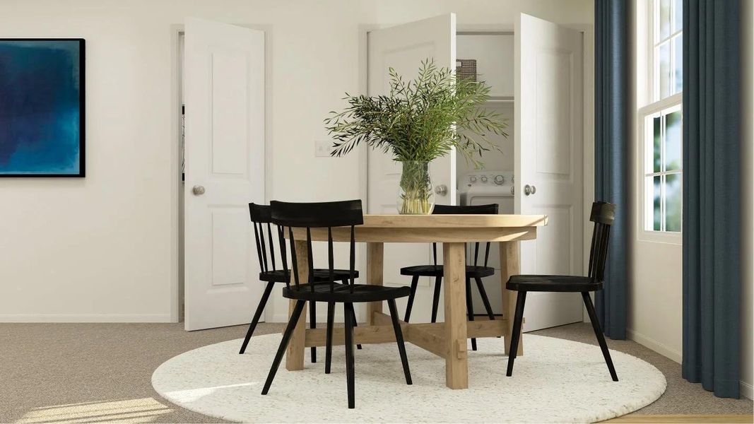 Furnished interior view inside a new home in Plum Creek North: Stonehill Collection, Kyle (Image 13).