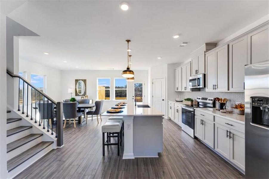 Furnished interior view inside a new home in Rosewood Farm, Lawrenceville (Image 14).