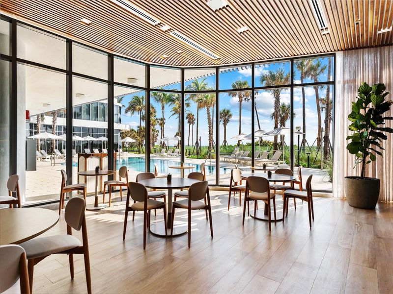 Furnished interior view inside a new home in , Pompano Beach (Image 2).