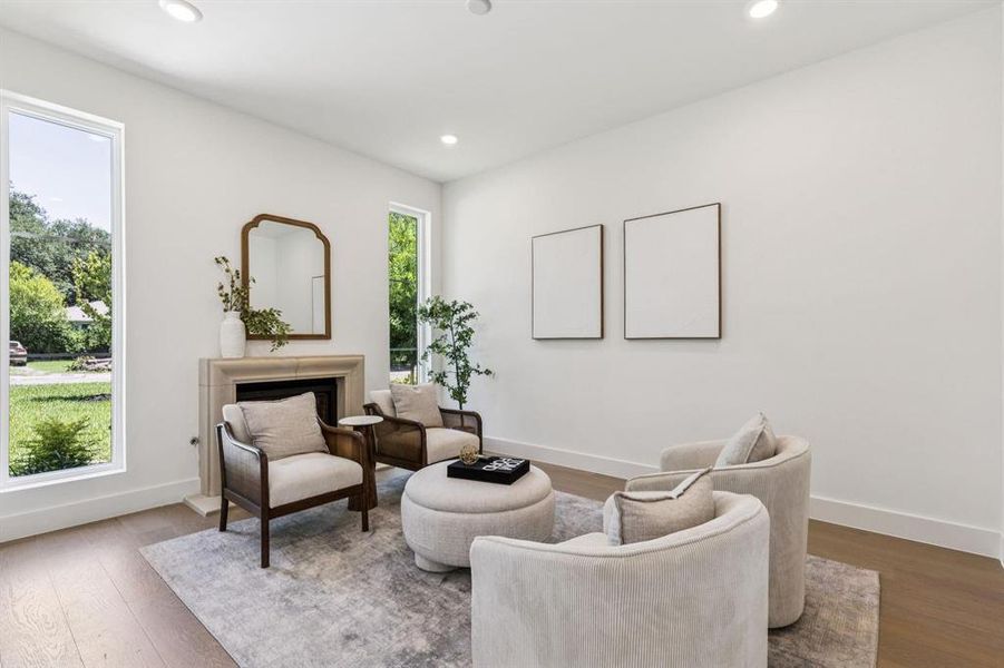 Furnished interior view inside a new home in , Dallas (Image 33).